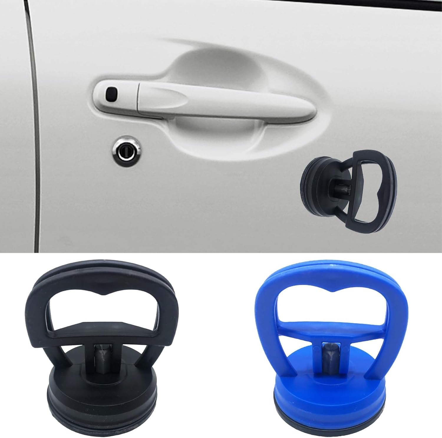 2 Stück Dellen Reparaturset Auto,Ausbeulwerkzeug Saugnapf Dent Reparatur,Car Repair Werkzeug,Beulen Puller Kit,Beulenzieher,Rausziehen,Klein Saugheber Für Hagelschaden Karosserie Delle,Fliesen,Glass
