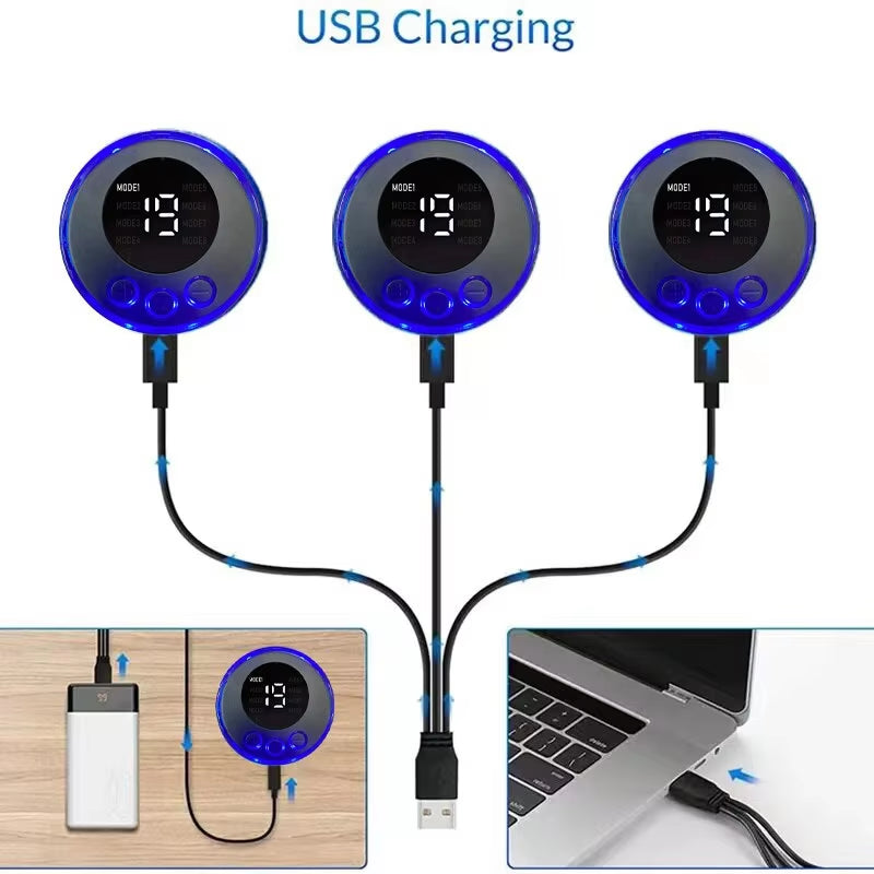 USB Rechargable Muscle Massager ABS Arm 3 in 1 Trainer Pad Wireless Smart Fitness Abdominal Training Electric Body